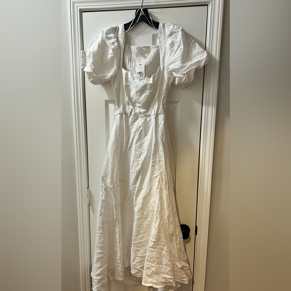 ASTR the Label Asymmetrical Backless Linen Dress